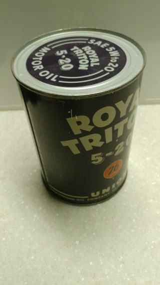 Vintage Royal Triton One Quart Oil Can 3