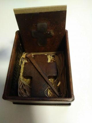 Jan Barboglio House Blessing Hand Forged Iron Cross,  Nail,  Box & Card