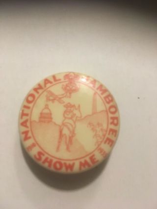 Bsa Boy Scout National Jamboree 1935 St.  Louis Council Button Pin