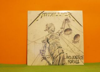 Metallica - And Justice For All - Elektra 1988 Masterdisk Ex Double Lp Record