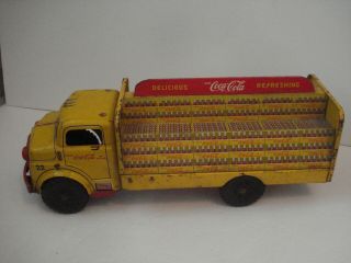 Vintage Marx Metal Toy Large Coca Cola Truck Coke Tin Litho