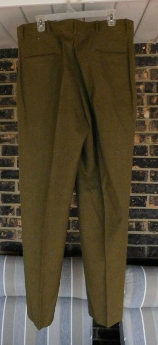 WW2 US Army Officers Button Fly Wool Pants/Trousers Size 36x33 - 1942 M - 1937 3