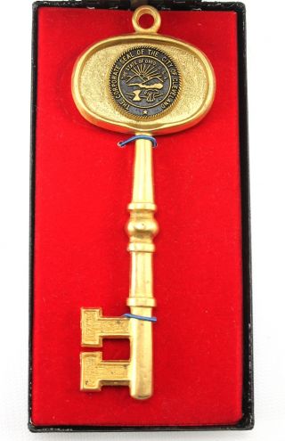 1970s Vintage Key To The City Of Cleveland Ohio From Mayor Perk