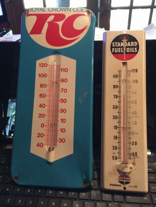 Vintage Advertising Thermometer Royal Crown Cola Rc Soda Pop