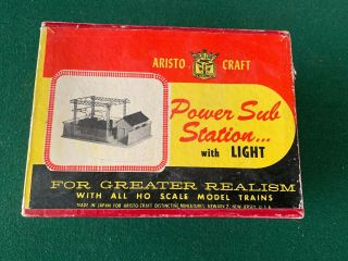 Vintage Aristo Craft Power Sub Station With Light