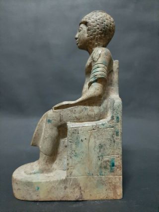 Rare Ancient Egyptian Antiques Statue Of Egyptian King Egypt Carved Stone 1810bc