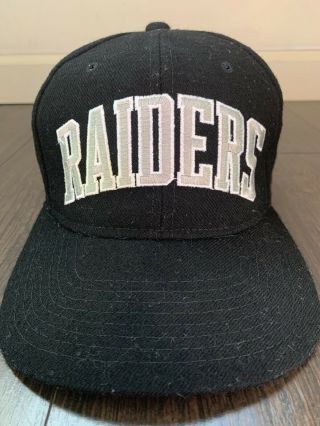 Vintage Starter Los Angeles La Raiders Wool Snapback Arch Hat Cap Nfl Football