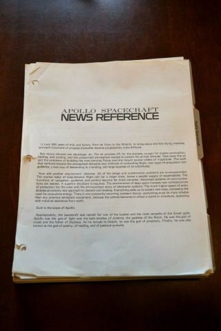 Apollo Spacecraft News Reference Command And Service Modules Nasa Rockwell Rare