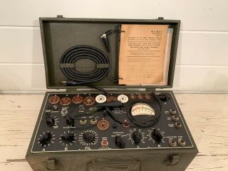 Vintage Signal Corps Radio Tube Tester I - 177 - B