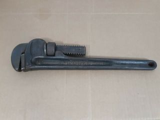 Vintage Pipemaster 12 " Adjustable Pipe Wrench Erie Tool Co.  Erie Pa
