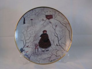 Franklin Afternoon Visitors Limited Edition Collector Plate By Carol Endres