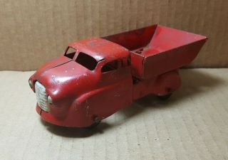 Vintage Wyandotte Pressed Steel Dump Truck - Red (h - 2)