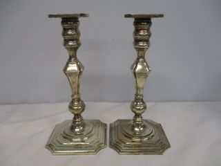 Vintage Redlich & Co Sterling Silver 9 1/2 " Candlesticks Candle Holders 2143