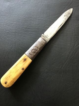 Vintage James Gardner Folding Pocket Knife Barlow Gardner 1876 Full Blade