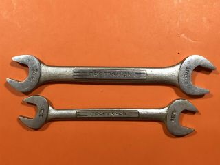 2 Vintage Craftsman =v= Series 1/2 ",  9/16 " & 19/32 ",  11/16 Open End Wrenches