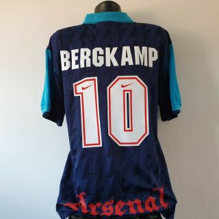 Bergkamp 10 Arsenal Shirt - Xl - 1994/1995 - Away Jersey Vintage Jvc Nike