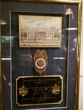 1993 Clinton Inauguration Commemorative Metropolitan Police D.  C.  Badge 2