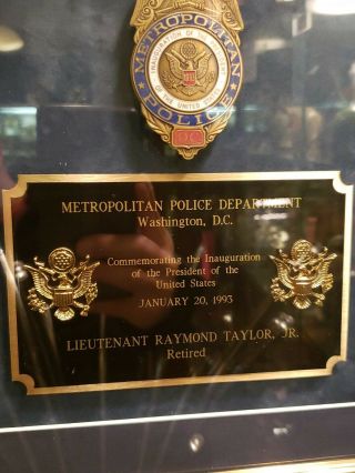 1993 Clinton Inauguration Commemorative Metropolitan Police D.  C.  Badge 3