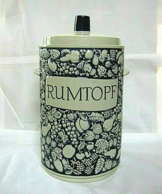 Vintage German Rumtopf Crock Fermenting Jar Rum Pot