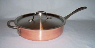 Calphalon 3 Qt.  Copper Lidded Saute Pan W/aluminum & Stainless Steel Lining
