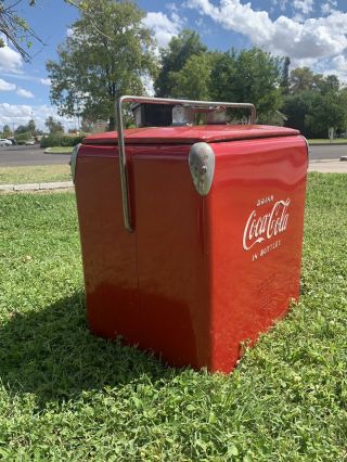 1950s Drink Coca Cola In Bottles Cooler Bottle Opener Coke 2