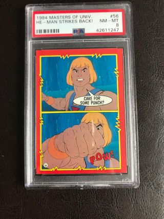 1984 Masters Of The Universe — He - Man Strikes Back — 56 Psa 8