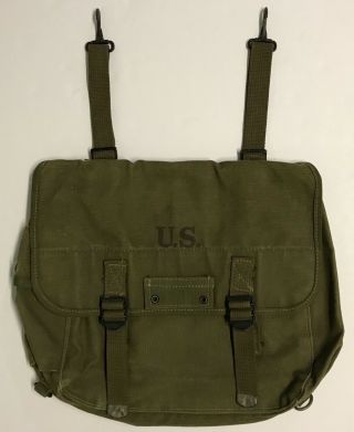 Wwii 1945 Dated Us Army Musette Bag