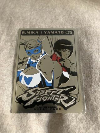 UDON SDCC 2018 Exclusive The Ladies Of Street Fighter Alpha Metal Cards,  Bonus 2
