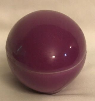 Vtg Limoges France FM Porcelaine Artistique Egg Shaped Trinket Box Purple 2