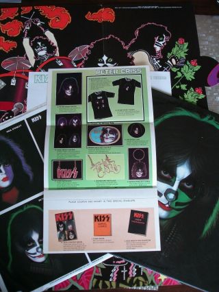 Kiss Peter Criss Solo Lp 1978 Casablanca Nblp 7122 Poster & Order Form