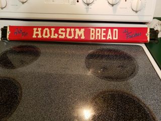 Vintage Metal Holsum Bread Push Pull Bar