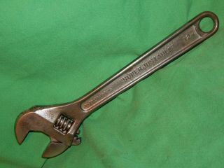 Vintage J.  H.  Williams & Co.  Superjustable 12 " Adjustable Wrench Alloy B