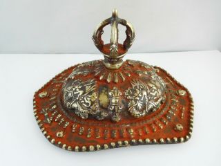 Rare 19th Century Tibetan Tantric Skull Bowl Cover