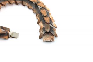 SIGNED American Modernist Frank Rebajes Copper Bracelet Copper MCM 3