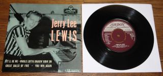Jerry Lee Lewis Same S/t Self Eponymous Uk London Sun 4 - Track 7 " Ep 1958
