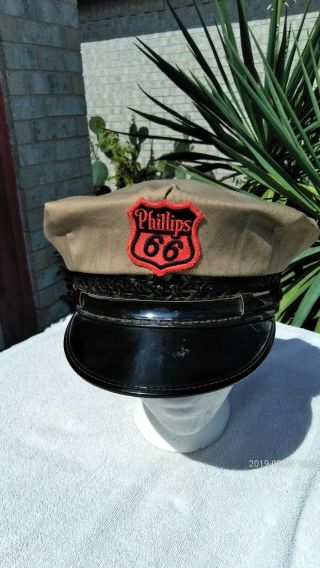 Phillips 66 Oil Service Gas Station Attendant Cap Hat