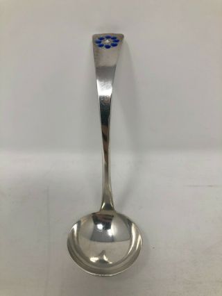 Mary Catherine Knight Boston Ma Arts Crafts Enamel Sterling Silver Sauce Ladle