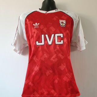 Arsenal Shirt - Large - 1990/1992 - Home Jersey Vintage Jvc Adidas