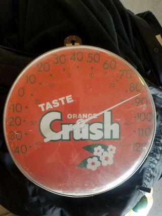 Vintage Orange Crush Thermometer