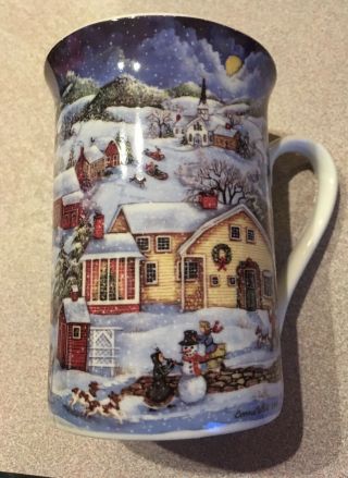 Signature Mug In Gift Box.  Snowy Christmas Eve By Bonnie White