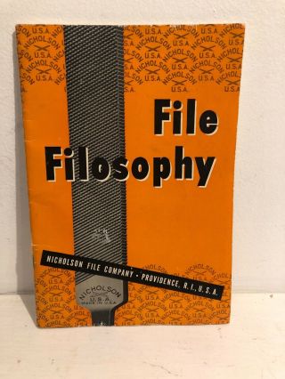 1950 Nicholson File Filosophy Booklet
