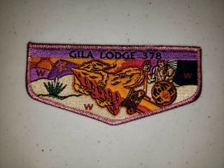 Boy Scout Oa 378 Gila Lodge 2019 Lodge Banquet Flap