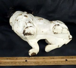 Antique Hubley Cast Iron French Bulldog Doorstop Figure Statue 3