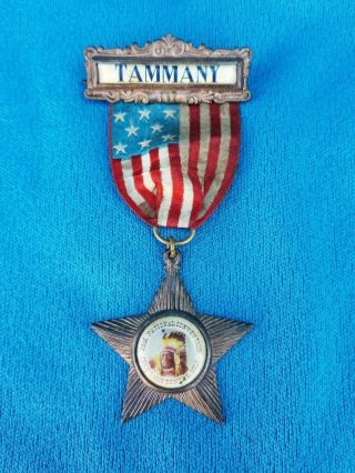 Tammany 1908 Democratic National Convention Denver Colorado Badge