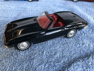 Vintage Amt 1964 Chevy Corvette Sting Ray Convertible Black Dealer Promo 1/25