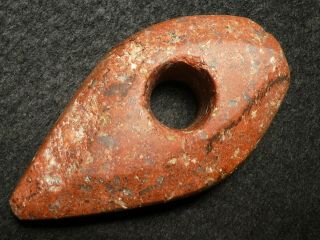 4600y.  O: Wonderful Battle Ax 83mms Copper Colour Faceted Stone Age Neolithic