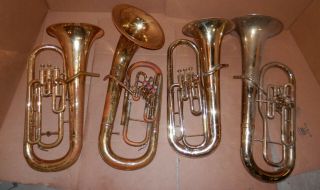 Vintage Baritone Euphonium Parts From Bach Blessing Bundy Holton Noreserve