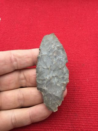 Indian Artifacts / Ohio Adena Turkey Tail / Authentic Arrowheads