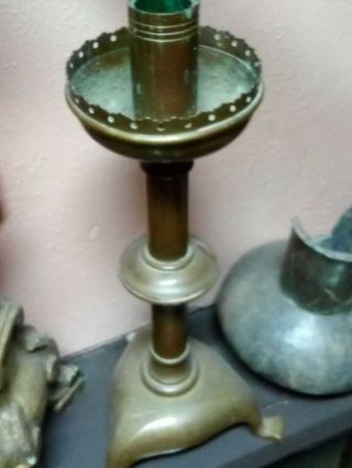 Incredible 18th Century Antique Spanish Colonial Arizona Bronze Candlestick