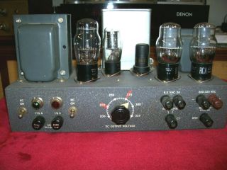 Vintage Lambda Power Supply Model 25,  Bench Model,  Ham Radio,  Cb,  Audio